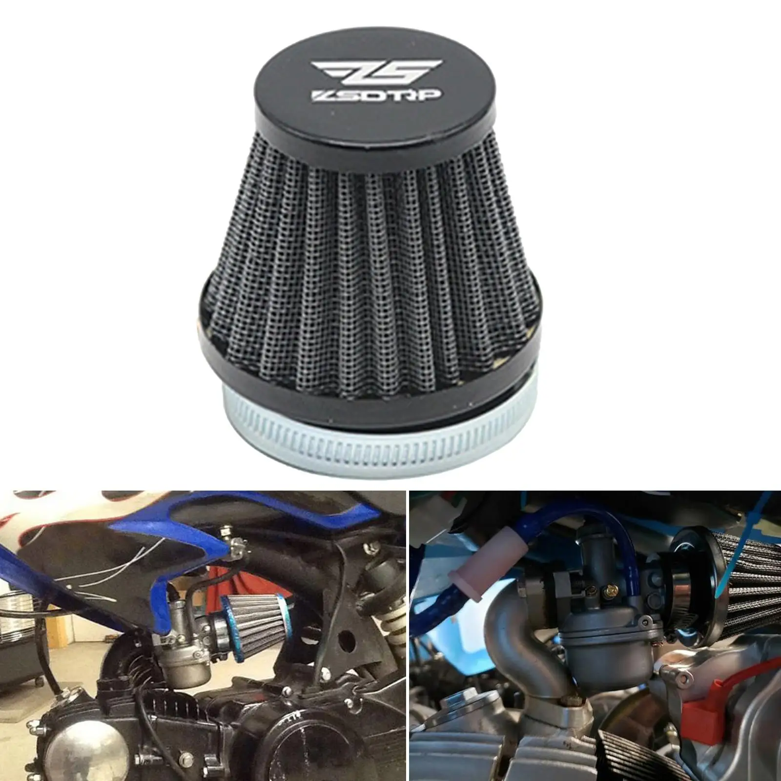 Motorcycle Air Filter Replaces Air Intake Filter Cleaner High Performance Intake Mushroom Head Cleaner Fit for Motorbikes ATV