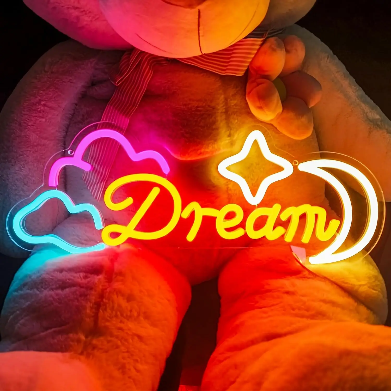 

Sweet Dreams Neon Signs LED Neon Light Sign Light Up Neon Signs Wall Art Decoration for Kids Bedroom, Girls Bedroom Decor