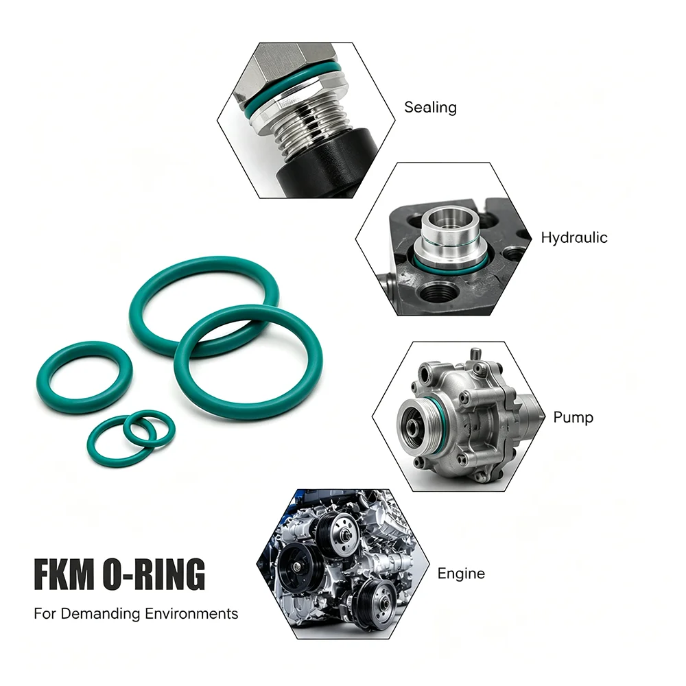 FKM 175PCS fluororubber O-ring product combination CS 2.65mm Wear resistant and not easy to crack/universal sealing accessories