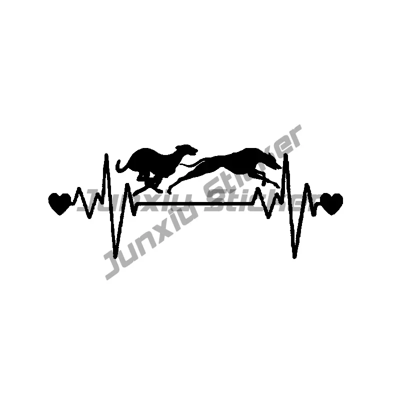 

Heartbeat Dog Car Stickers Personalized Cross-country Diesel Vehicle Motorcycle Car Accessories Decoration Car Decal PVC