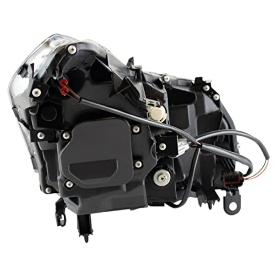 مجموعة مصابيح أمامية جانبية للسائق إطار كروم HID مع أضواء تفريغ عالية الكثافة لـ 20112012 إنفينيتي G25 20102013 G37 2015