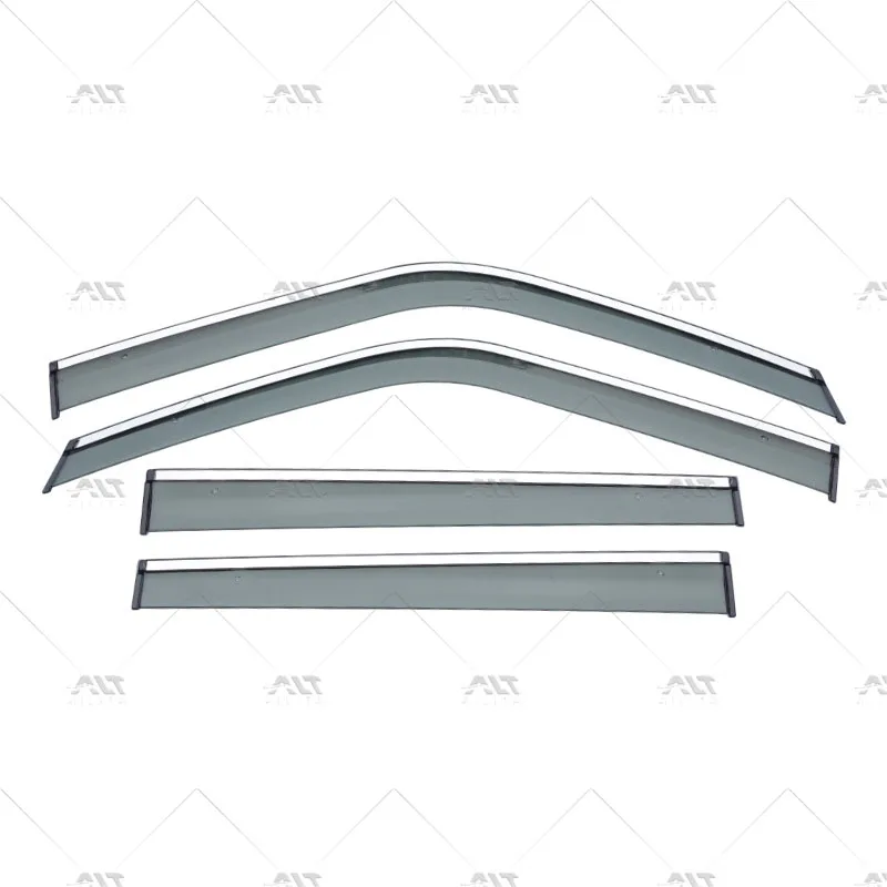 2025 Factory Direct 4-Pack Wind Deflector Window Visor Rain Shield For Nissan Navara D40 D22 D23 Accessories