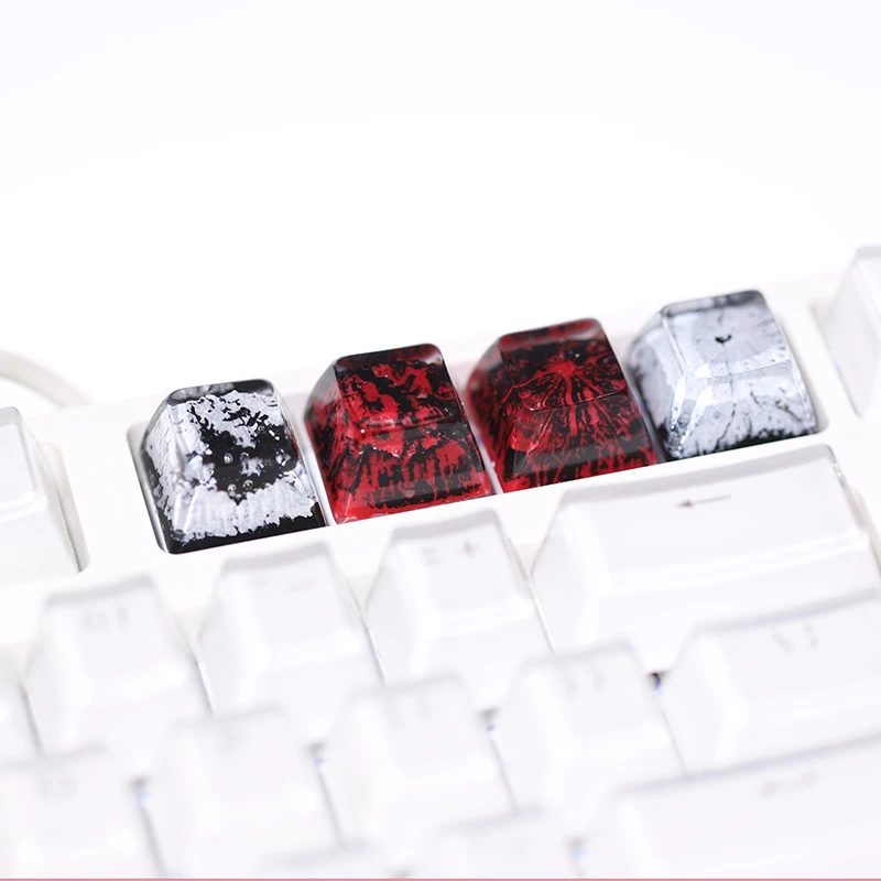 Personalized resin snow mountain key cap cross shaft mechanical keyboard creative game key cap single can be used as holiday gif