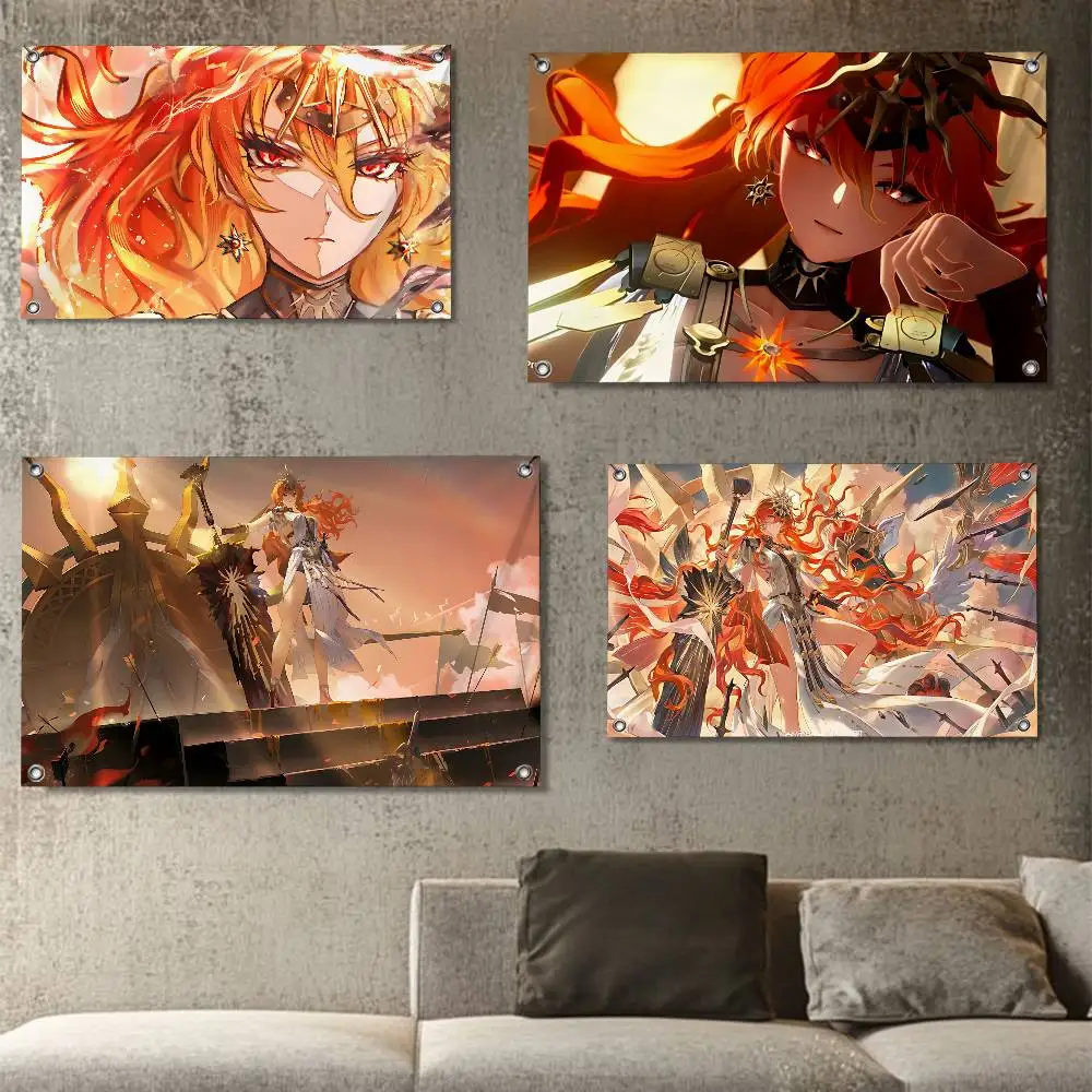 

W-Wuthering Waves A-Augusta Flags for party living room camping bedroom carnival booth interior decorations