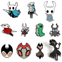 Anime Hollow Knight Enamel Pins Metal Brooch Game Jewelry Cartoon Badge for Women Men Lapel Pin Backpack Bags Badge Kids Gifts