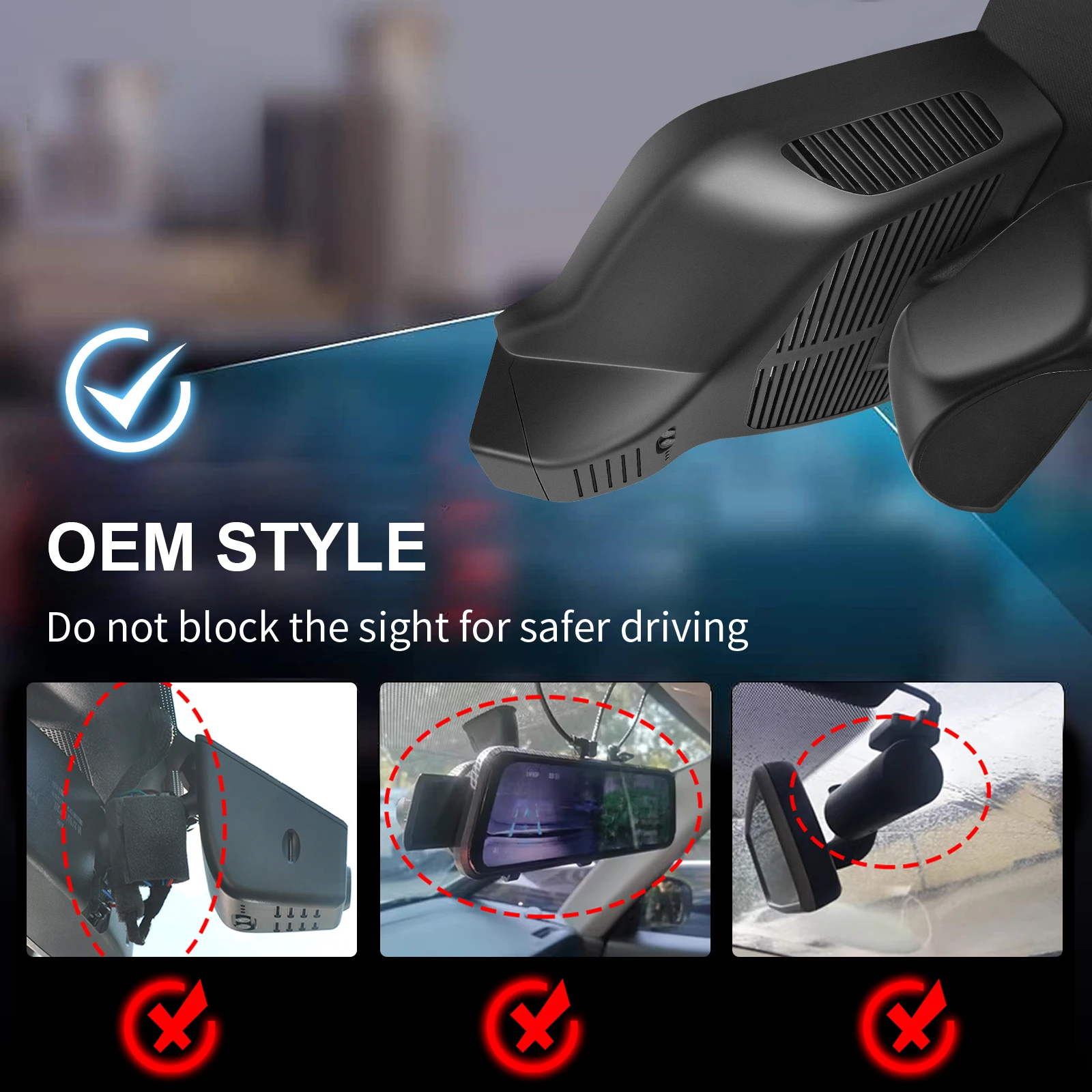 كاميرا مانجل 4K داش أمامية وخلفية لسيارة Mercedes-Benz E-Class Gen6 W214 2024-2026 AMG E53 2025+ مسجل سيارة GPS Wifi APP DashCam #4