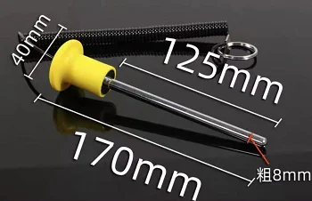 8Mm/10Mm Gym Apparatuur Gewicht Stack Pin Gewicht Pin Magnetische Gewicht Stack Pin Met Pull Touw Sterkte praktische Weightstack Pin