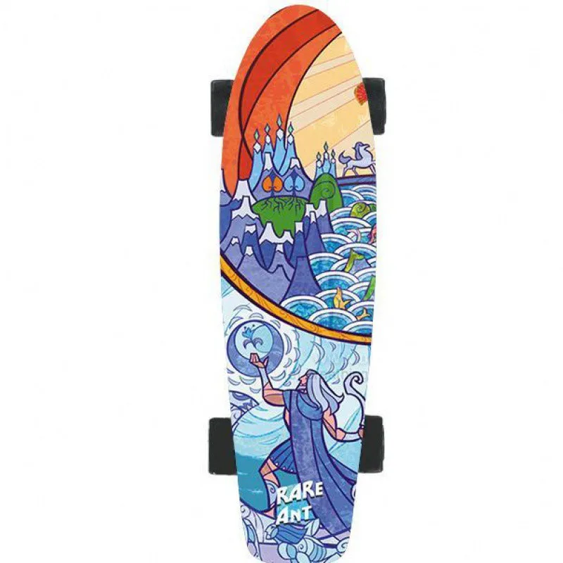 لوح تزلج كهربائي ذكي بأربع عجلات مع جهاز تحكم عن بعد، نطاق 35 كم/ساعة 30 كم من خشب القيقب عجلات من البولي يوريثان للبالغين والأطفال للتنقل في الهواء الطلق