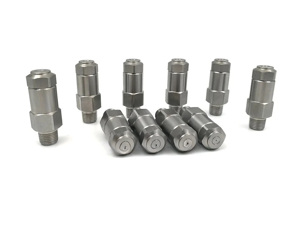 LNN Stainless Steel Fine Mist Atomizing Nozzle Low Pressure Micron Mist Nozzle For Humidity Control