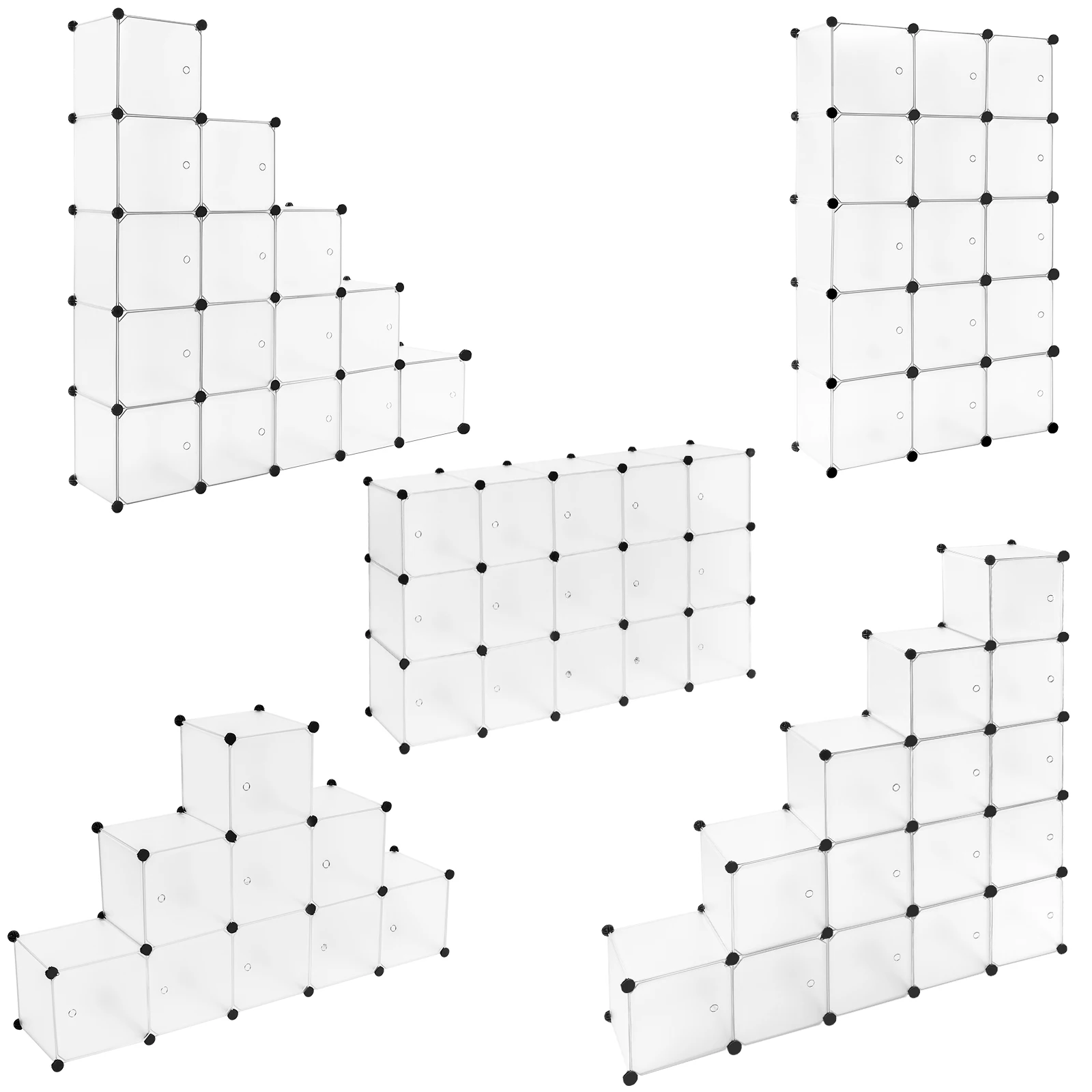 Schuh regal weiß Schuhs chrank 15 Würfel DIY Regal Kleider schrank Raumteiler für Wohnzimmer Schlafzimmer Flur Lagerung Veranstalter