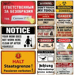 Warning Tin Sign Caution Metal Sign Plaques Kids And Pets At Play Slow Down For Street Lawn Neighborhoods Reflective Safety Sign