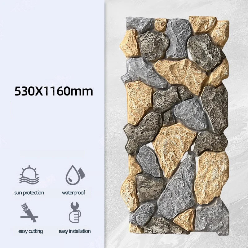 بو لوحة الحائط القلعة نموذج الديكور الداخلي الخارجي استخدام B1 معدل الحريق مواد البناء #5