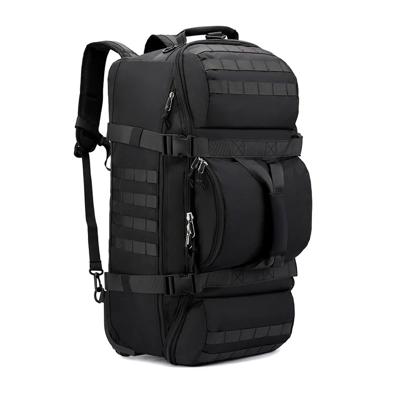 Sac de sport pliable à roulettes, sac à dos de sport multifonctionnel pour hommes et femmes, bagage à main pour les voyages et les entraînements