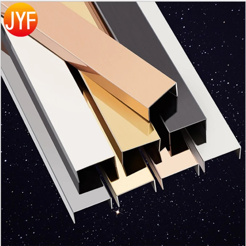 custom.ZB9706 Living Room Funiture Metal Corner Stainless Steel U Trim Out Side Corner