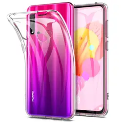 Original Clear Phone Cover Case for Huawei Nova 5 5i Pro 5T 5z Soft Silicone Transparent TPU Shell Nova5 T Nova5i Nova5Pro 5Pro