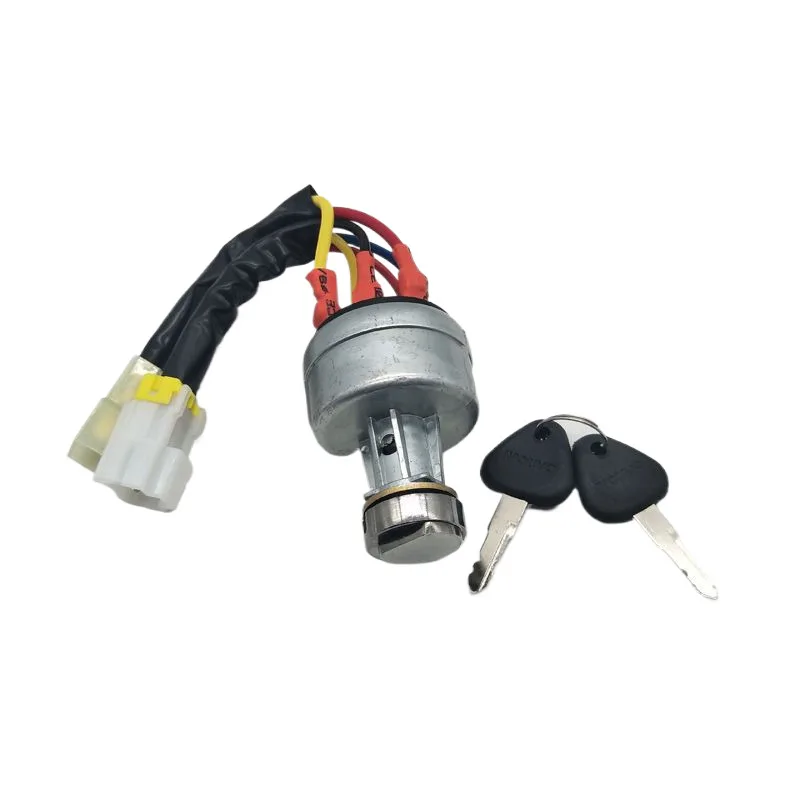 For Vol-vo Ec55 60 140 200 210 240 290 360 380 Ignition Switch, Electric Lock Excavator Accessories