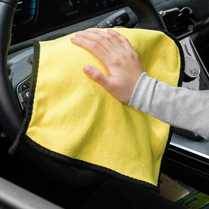Premium Double Side Auto Wash Cloth Long Short Coral Fleece Fibers Water Locking Surfaces Protection Towels - Detail 1