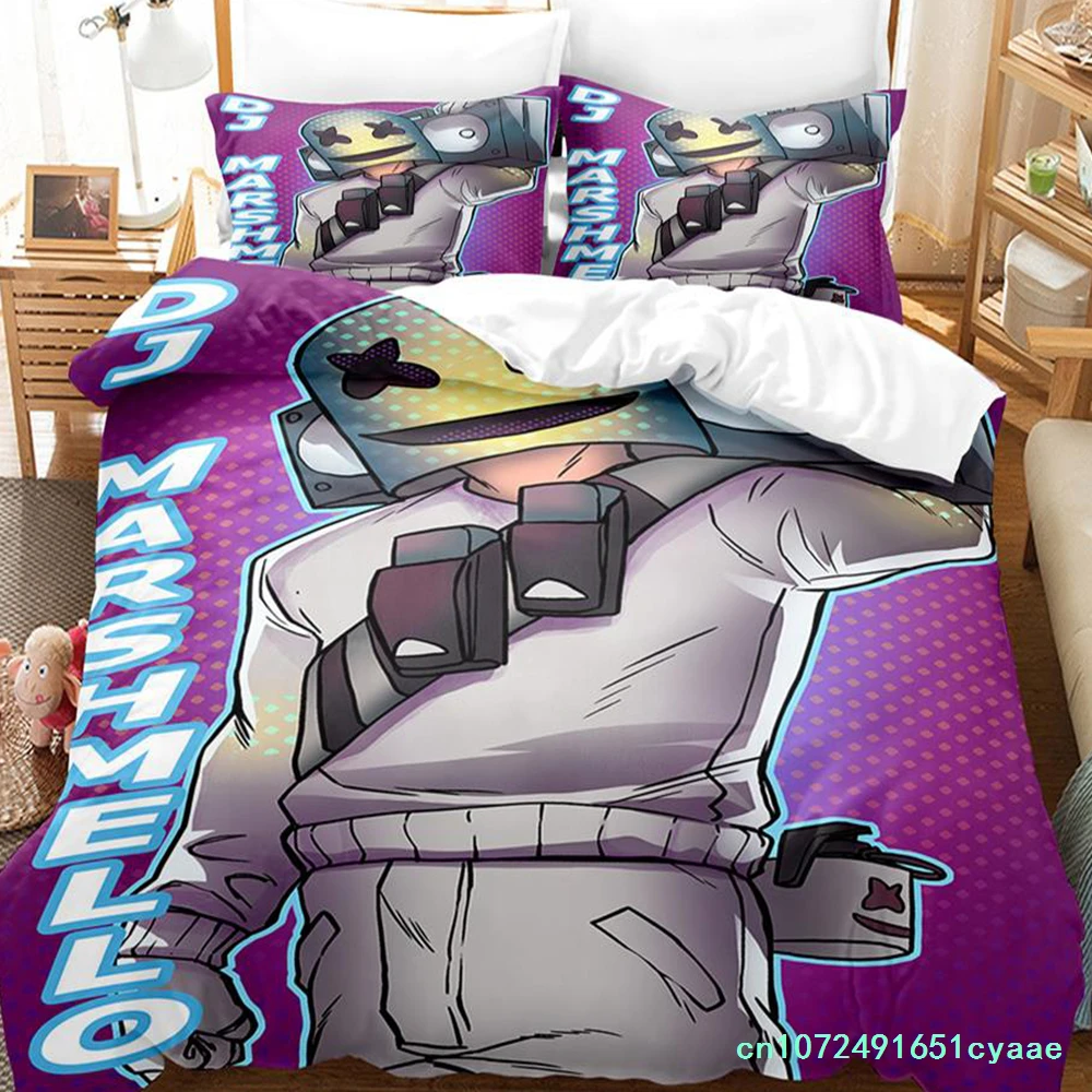 Marshmallow Bedding Set Single Twin Full Queen King Size Bed Set Aldult Kid Bedroom Duvetcover Sets Candy Band Baida DJ Camas