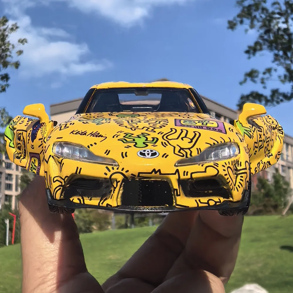 1:36 continental gt beetle supra gt mustang t1 modelo carros de brinquedo liga diecast portas abertas veículo em miniatura para crianças adultos presentes