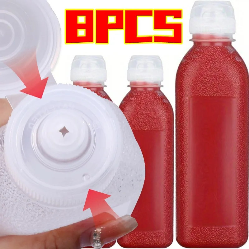 Bouteille à presser au miel, boîte d'huile transparente sans goutte, distributeur de Sauce à salade pour Barbecue, conteneurs de condiments pour la maison et l'extérieur, 1/8 pièces