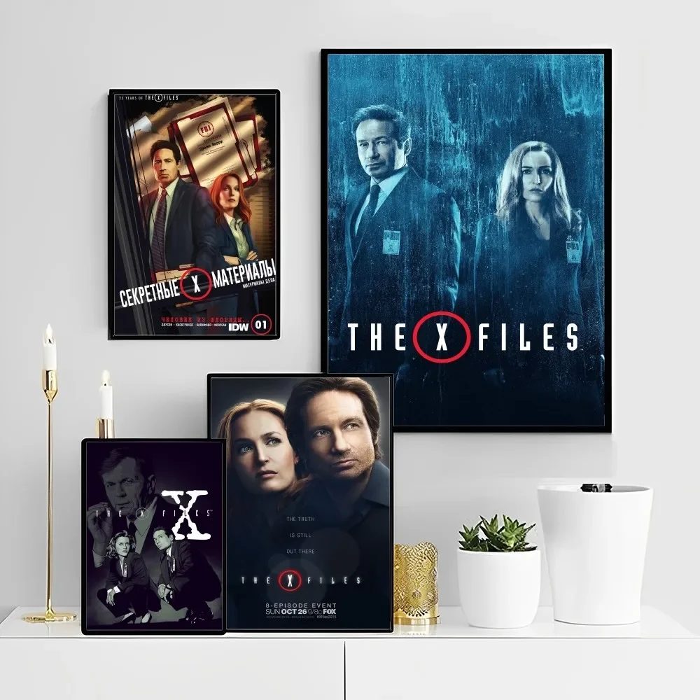 أريد أن أصدق ملصقات فيلم X ملتقطة ، ملصق حائط فاخر لغرفة المعيشة ، ديكور بار ، عتيق