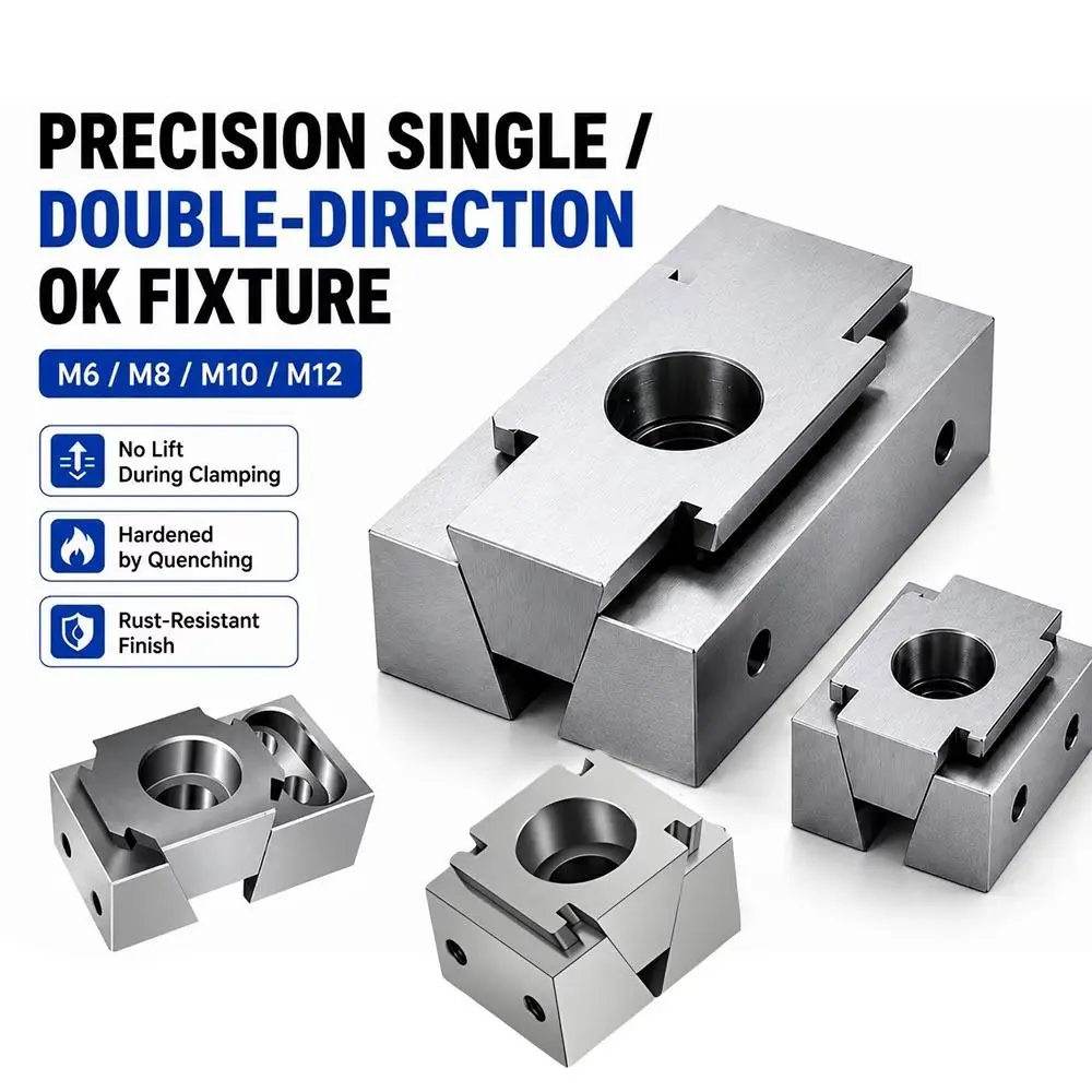 Double-Sided Precision OK Fixture Manual Mold Steel CNC Expansion Clamp Precision Machined Compact Structure