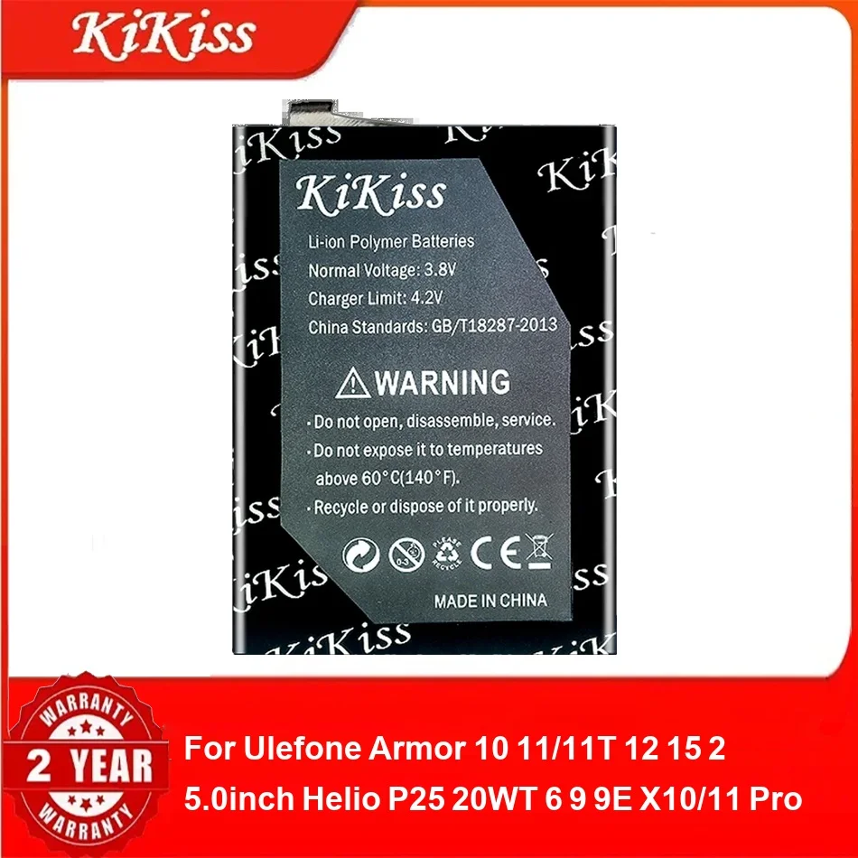 

Battery For Ulefone Armor 10 11/11T 12 15 2 5.0Inch Helio P25 20WT 6 9 9E X10/11 Pro Premium Replacement