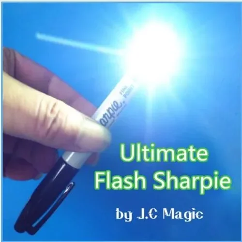 Ultimate Flash Sharpie By J.C Magic - Magic Tricks,Stage Magic,Illusion,Close Up,Fun,Silk Vanishing,Gimmick,Light Flash Magician