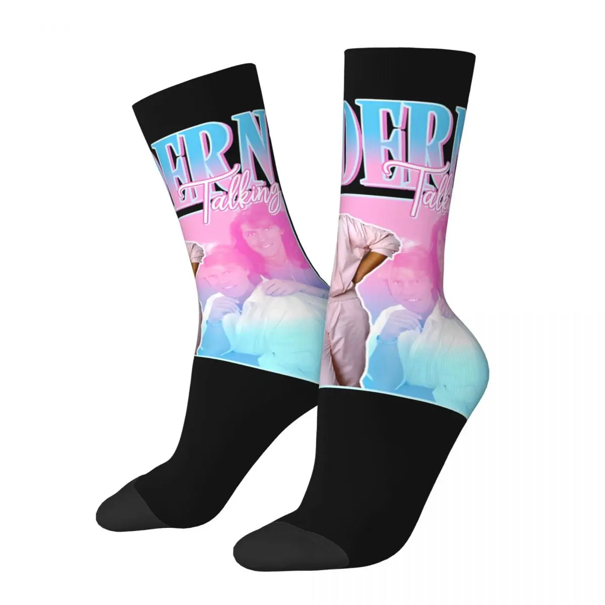 Funny Happy Men's compression Socks Hip Retro Harajuku Modern Talking Street Style Novelty Pattern Crew Crazy Sock Gift Printed