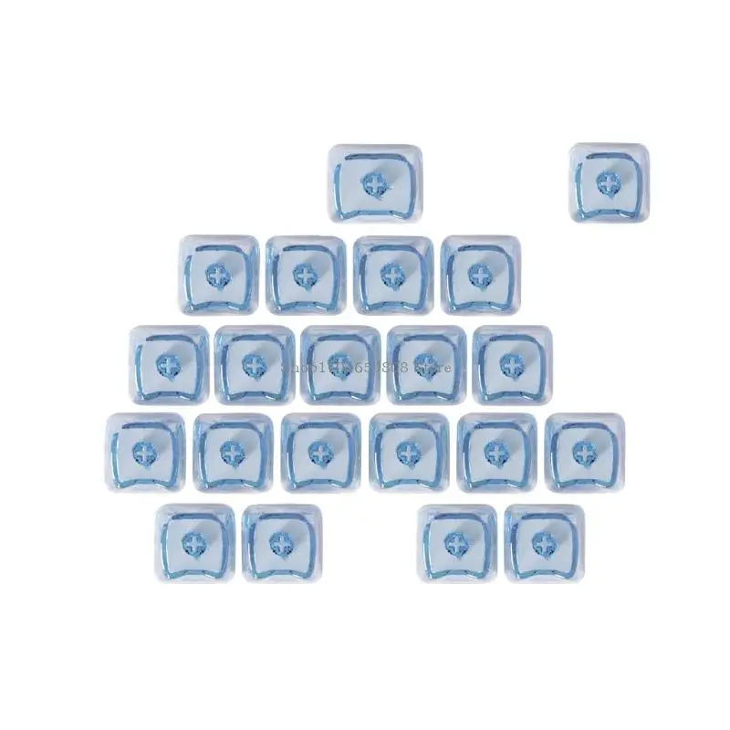 أغطية مفاتيح بتصميم كرتوني مع قلوب ملونة شفافة رقيقة، وملمس مريح يعزز غطاء المفاتيح في الكتابة