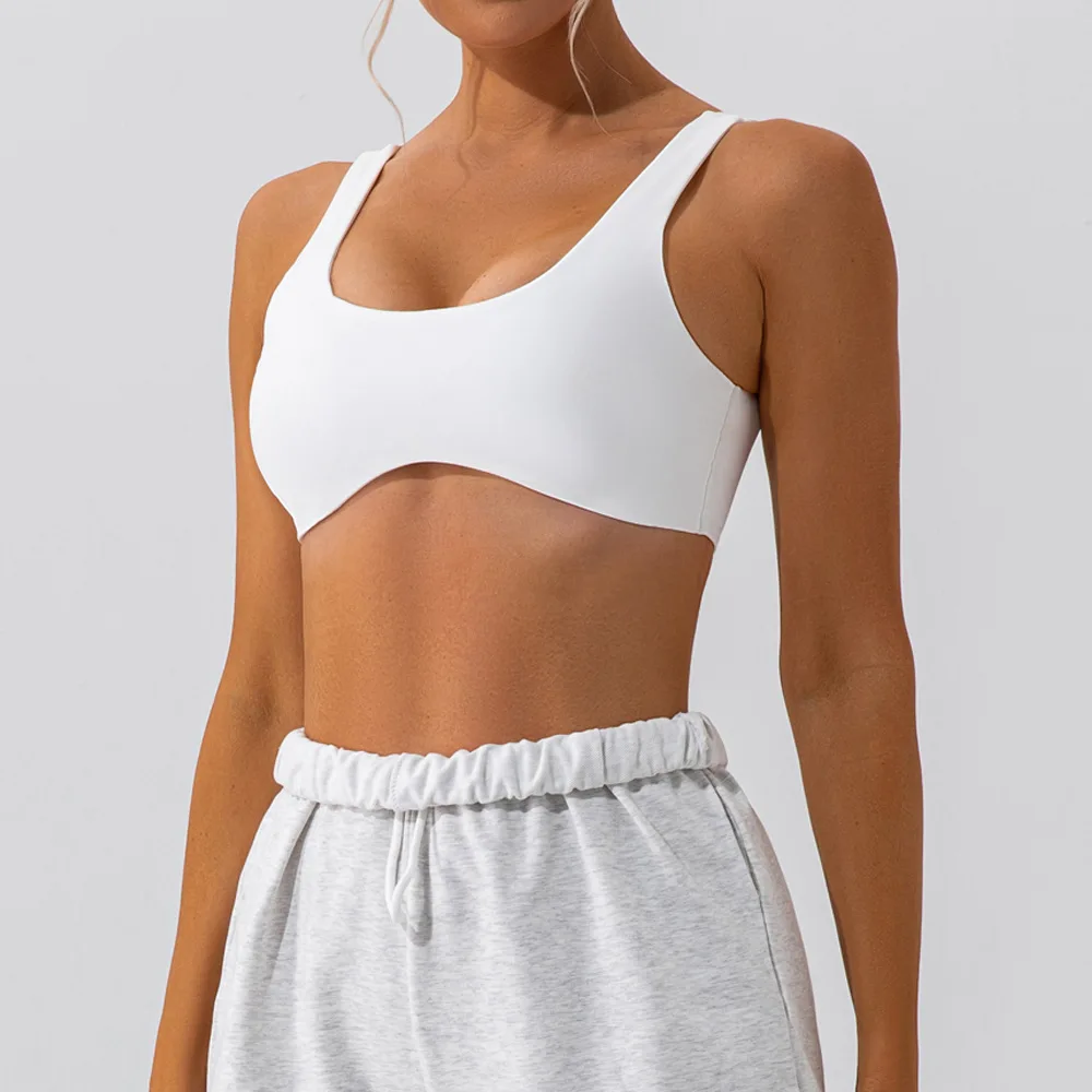 Sports Bra Women With Chest Pad High Support Push-up Tight Fitting, Breathable, Quick Drying Open Back Gym Wear Fitness Yoga Bra