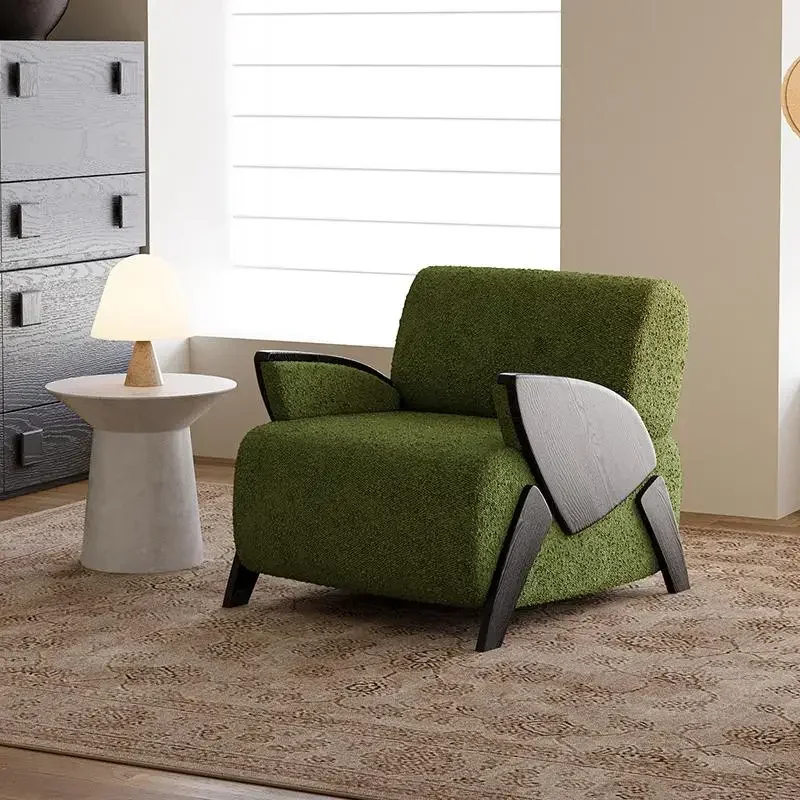 

Small Living Room Chairs Design Retro Green Balcony Bedroom Comfy Chairs Household Single Sedie Da Soggiorno Home Furniture
