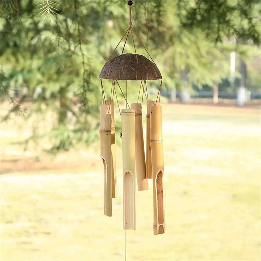 Vintage Home Decoration Bamboo Wind Chimes Zen Meditation Handmade Yard Wind Chimes Garden & Home Hanging for Garden