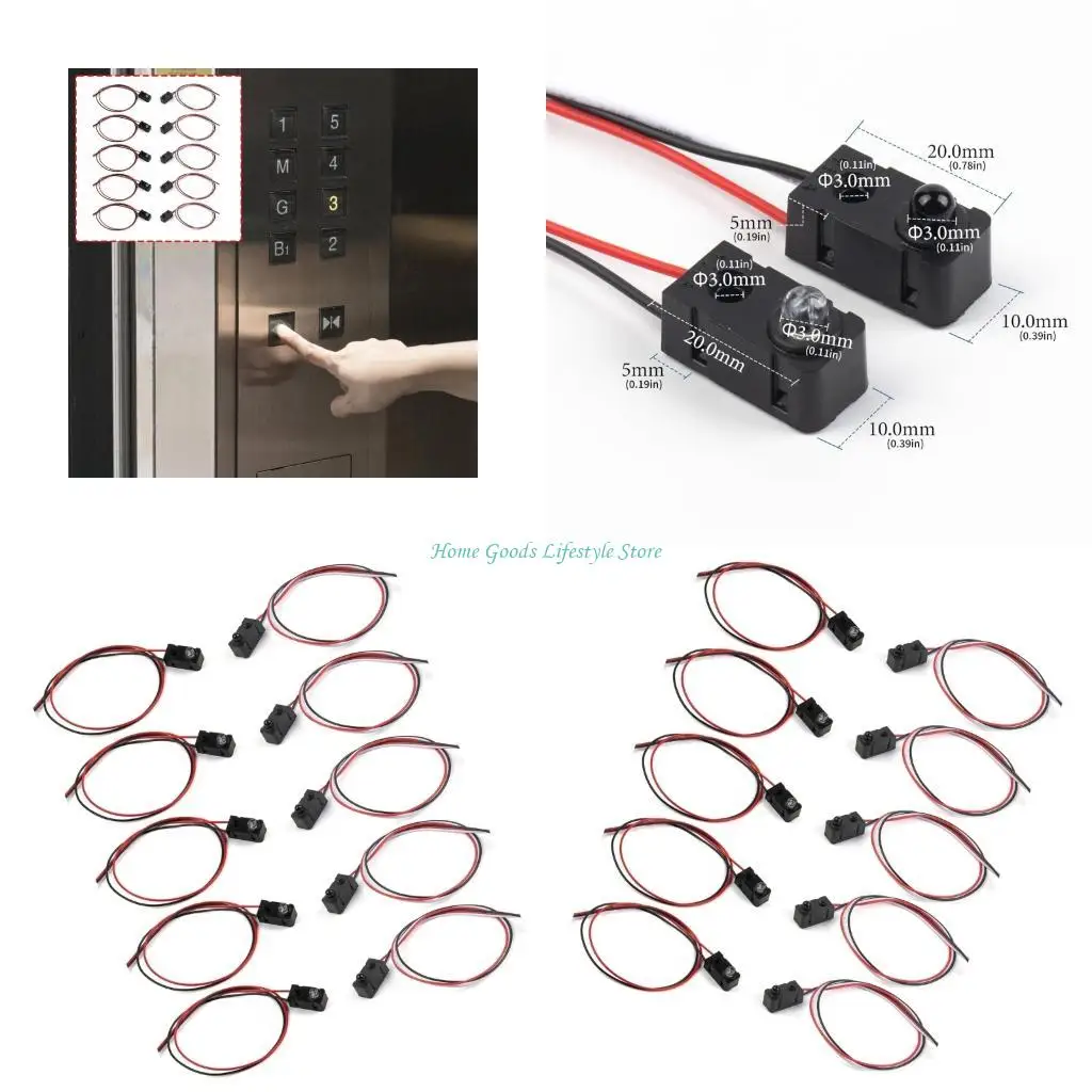 

E74E 10pcs Photoelectric Switches With Wide Compatibility For Educational Set And Smarted Device Development