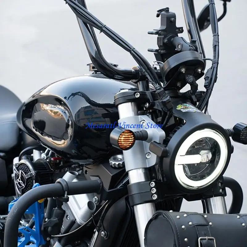 A70F Motorcycle LED Turn Light Fairing Lower Grills For Qjmotor SRV300 / Srv 350 Modification Grille