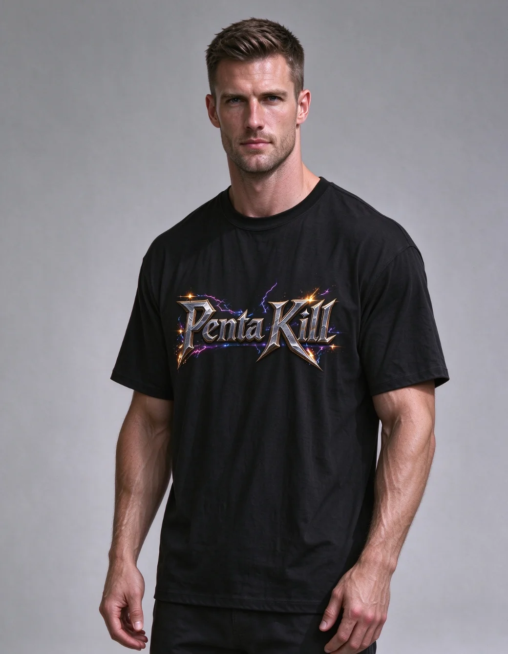 Penta Kill Gaming T-Shirt | Unisex Crew Neck Short Sleeve Tee For League Gamers, Esports Fan Gift