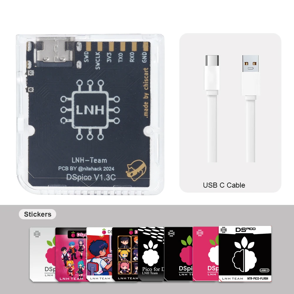 Chiscart DSpico USB C Version Game Cartridge For NDS NDSL DSi 3DS Consoles image 3
