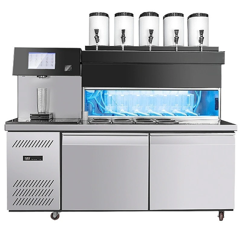 Automatic milk tea machine Commercial milk tea shop Intelligent multi-functional tea drinking all-in-one machine Full set