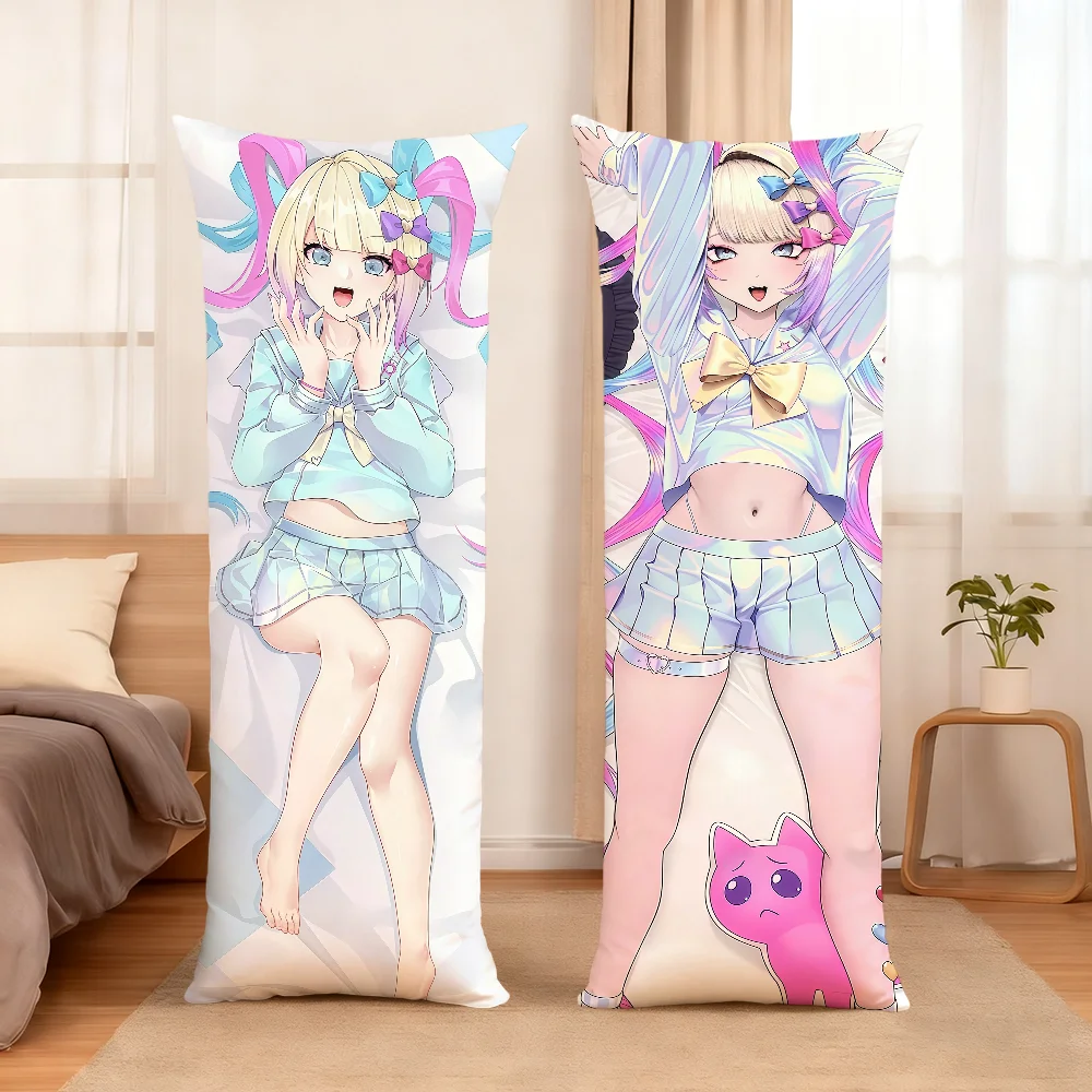 A-ame C-chan Needy S-streamer Cushion Cover Rectangle Pillow Cover Home Sofa Living Room 51x137cm Dakimakura Long Pillowcase