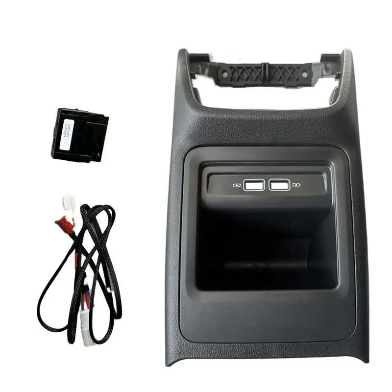 

ABHX-Car Rear Air Vents Outlet Connector Kit Can Be Retrofitted With Upgraded USB 5ED857289 For Skoda Octavia 2013-2022