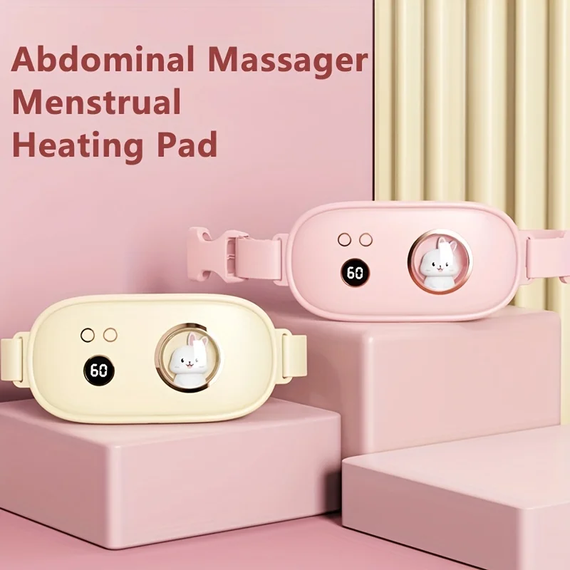 

Abdominal Massager Menstrual Heating Pad Vibration Massage Warming Uterus Heating Band - The Best Gift for Women Massage gun