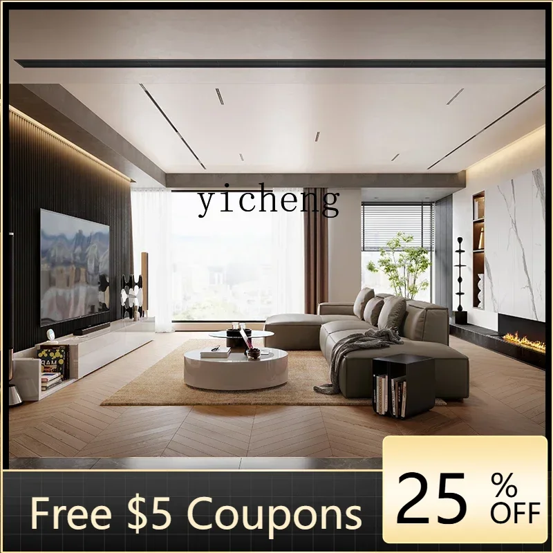 

GZ Minimalist TV Cabinet Retractable Living Room Floor Cabinet Module Combination