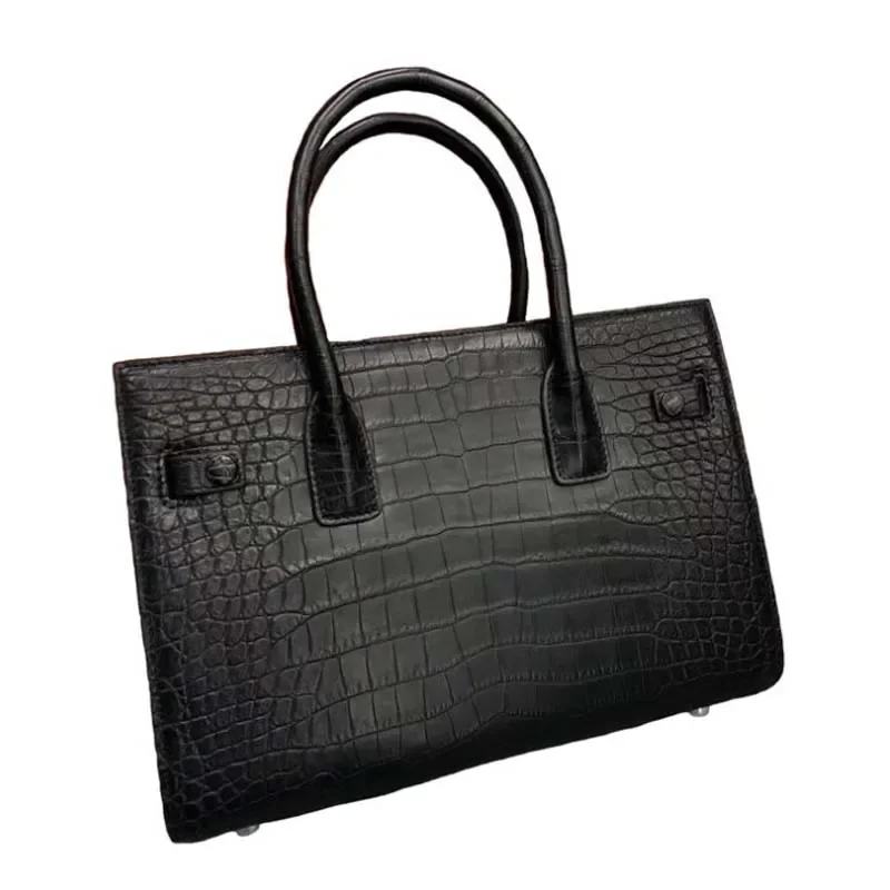 wanexing  crocodile leather  Women's one-shoulder bag trend  Women handbags  leisure  Oblique cross package