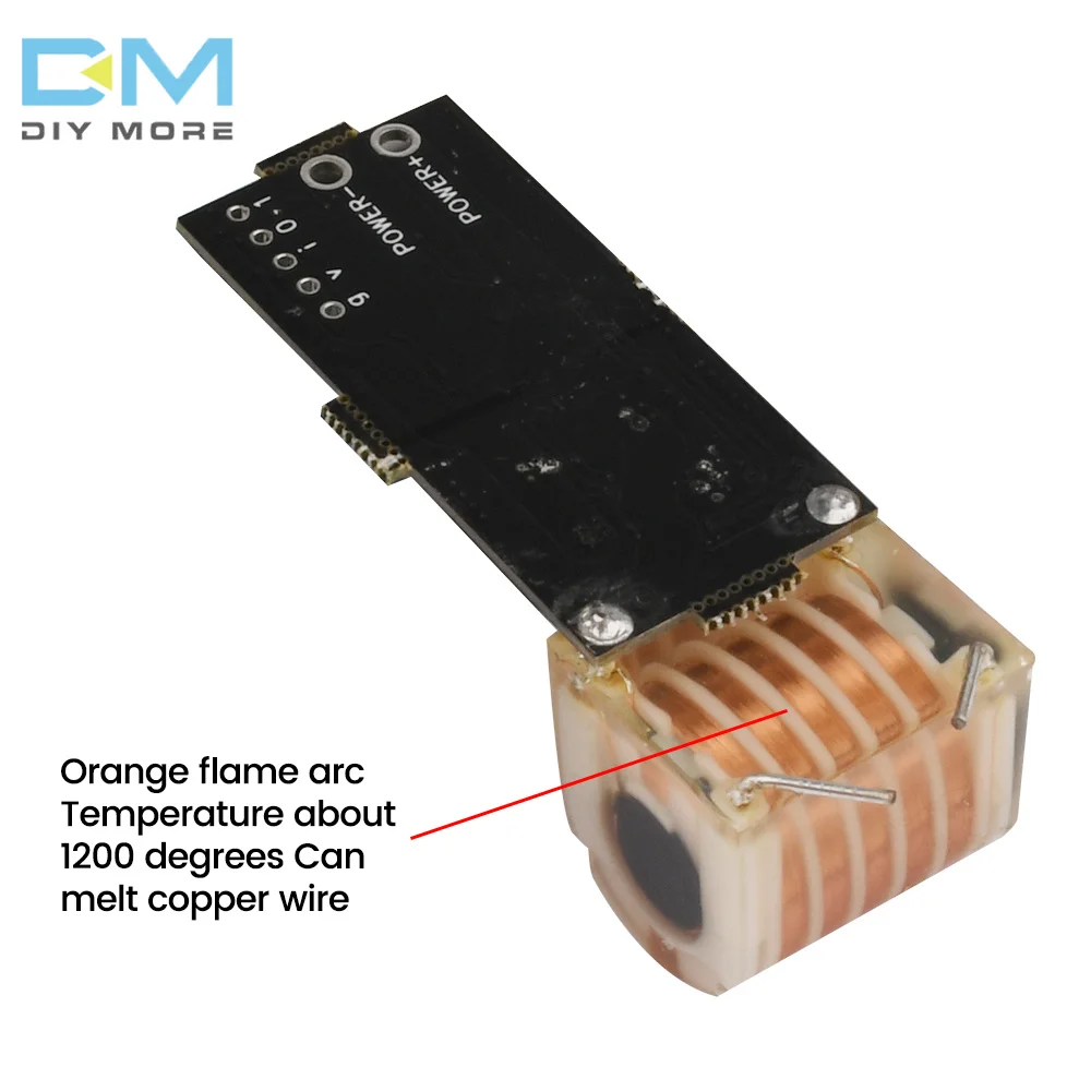 DC7-12V 15KV High Voltage Module for Lgnitor Low Heat Booster Coil 20KV High Frequency AC H-bridge 4-tube MOS Inverter