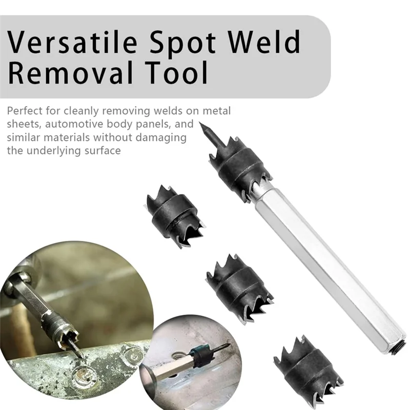

【Flash-Deal!】Spot Weld HSS Spot Weld With3/8" & 5/16" Double Sided Drill Bit,Forpower Drill Spot
