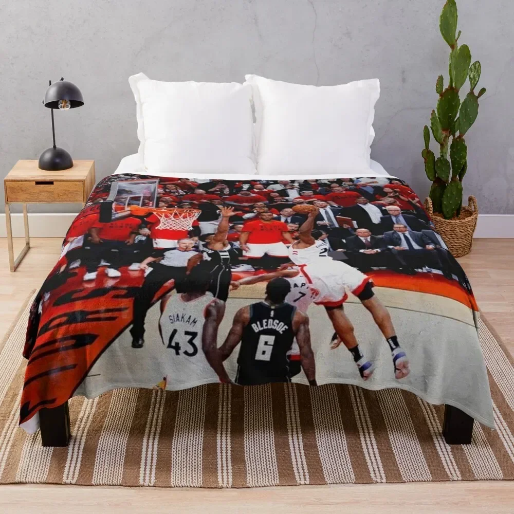 Kawhi Leonard Wallapper Throw Blanket Plaid on the sofa Multi-Purpose for winter Blankets