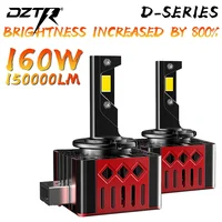 Faros LED DZTR D1S D3S HID para BMW, Benz, Porsche, Audi, VW, Plug&Play, Bombilla HID para Auto Turbo, 160W, 150000LM, Canbus