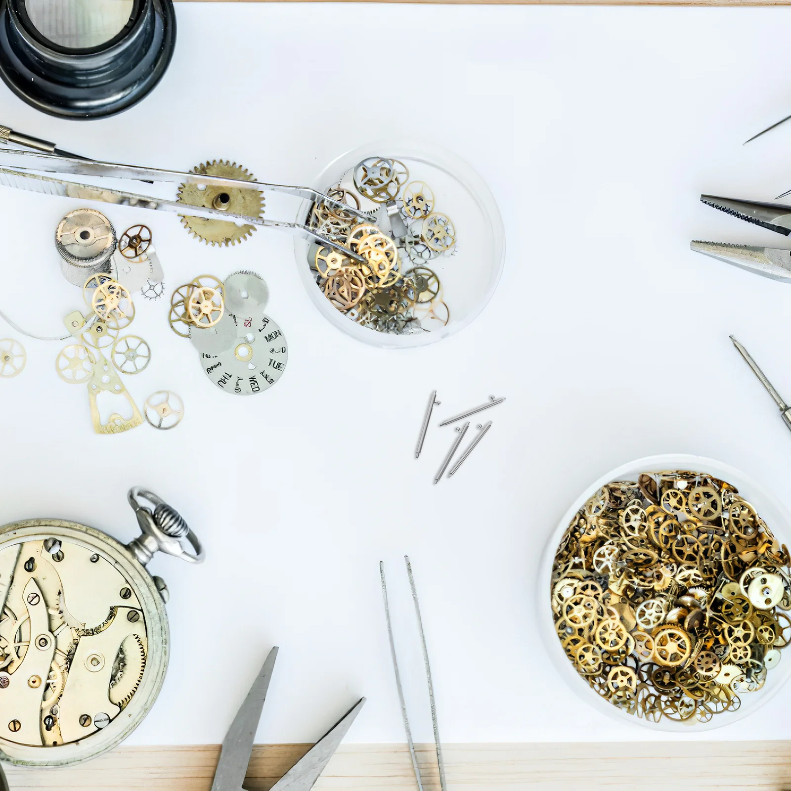 Strumento di rimozione della barra a molla sostituibile in acciaio inossidabile a sgancio rapido da 4 pezzi per accessori per la riparazione dell'orologio