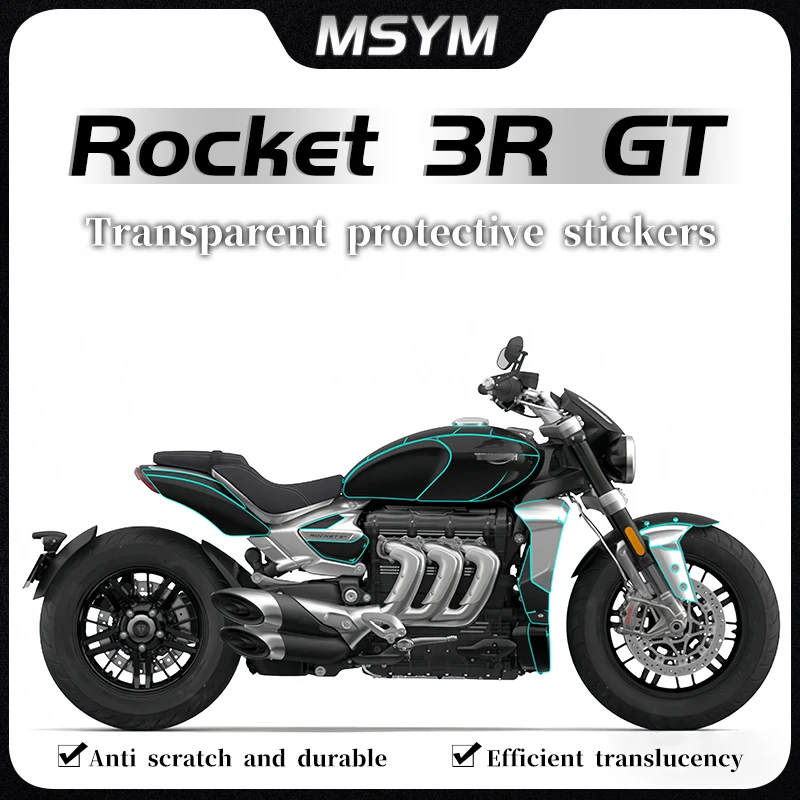 

For Triumph Rocket 3R 3GT ROCKET 3 R 3GT Invisible car cover transparent body protection fuel tank film modification accessories