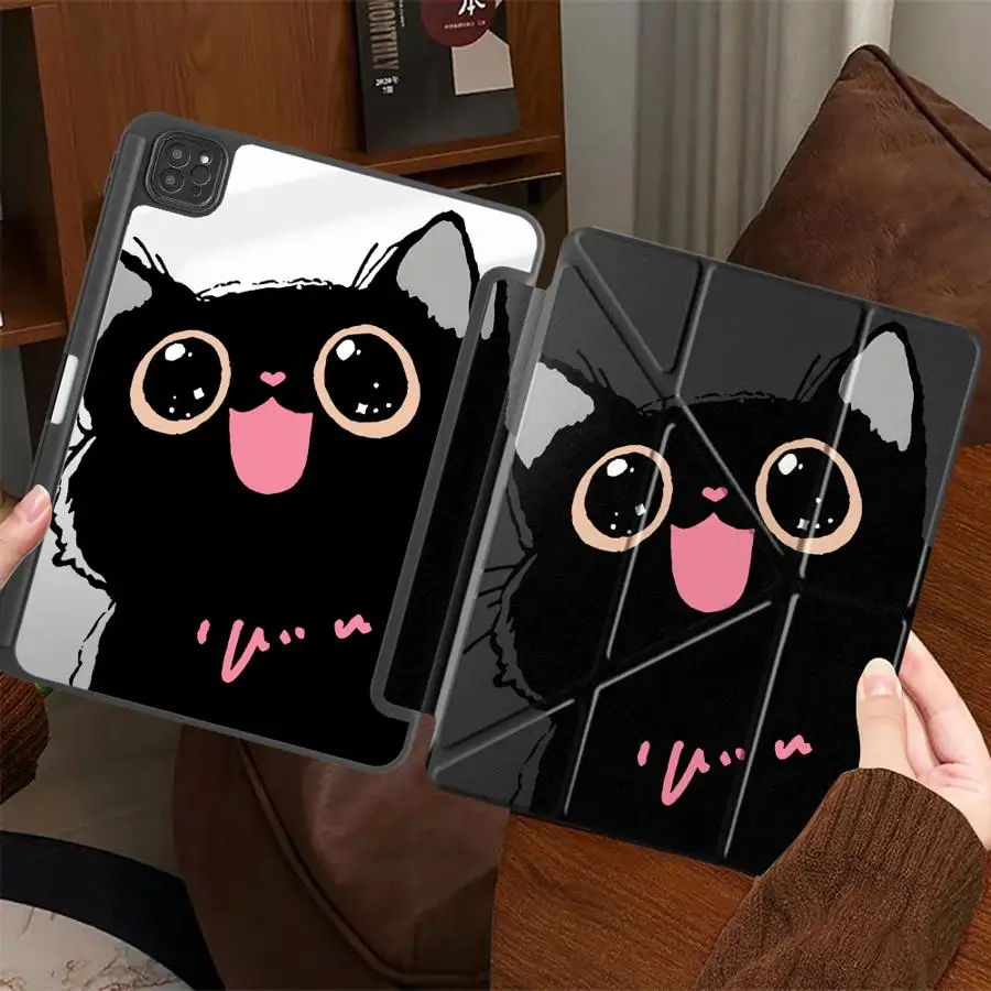 

Чехол-подставка для планшетов iPad Pro 2025 (11, 10, 9, 8, 7 поколений), 12.9 дюймов, Air 4, 5, M3, M2, 1, 2, M4, 11 дюймов, Mini 6, 7. Милый дизайн.